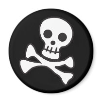 Cute Skull magnets by RAWRoutloud Cute Skull magnets