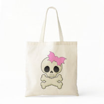 Cute Skull n Crossbones with Bat Bow bags