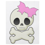 Cute Skull n Crossbones with Bat Bow flyers