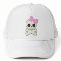 Cute Skull n Crossbones with Bat Bow hats by HalloweenSpirit Cute Skull n Crossbones with Bat Bow hats
