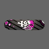 Cute Skull Skateboard by aikiri Cute Skull Skateboard