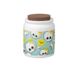 Cute Skulls And Stars Pattern Candy Jars