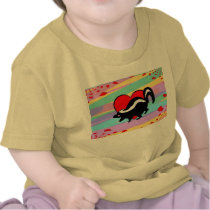 Cute Skunk Heart. Happy Anti-Valentines Day! T-shirts