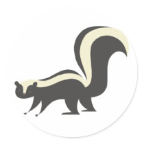 Cute Skunk Stickers by turtlepig Cute Skunk Stickers