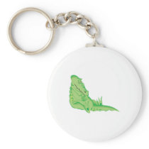 cute sleeping alligator key chains