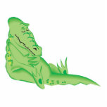 cute sleeping alligator acrylic cut outs