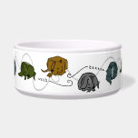 Cute Sleeping Dogs pet bowls