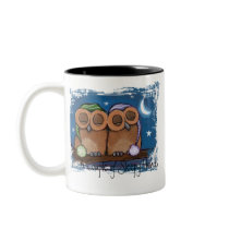 Cute Sleeping Owls Mug