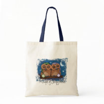Cute Sleeping Owls Tote Bag
