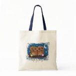 Cute Sleeping Owls Tote Bag