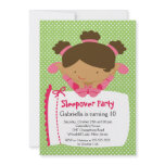 CUTE Sleepover Birthday Party Inviation Custom Announcement
