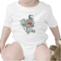 Cute Sleepy Cartoon Elephant Baby T-Shirt by Lioness_Graphics Cute Sleepy Cartoon Elephant Baby T-Shirt