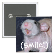 Cute Smile Rat Pins