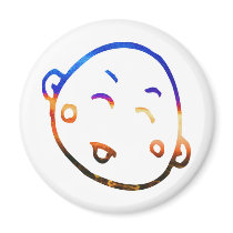 Cute Smiley Baby 6 magnets