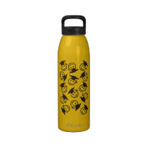 Cute Smiley Face Graduates water bottles