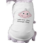 Cute Smiling Baby. Custom Text. Doggie Shirt