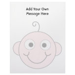 Cute Smiling Baby. Custom Text. Personalized Letterhead