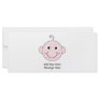 Cute Smiling Baby. Custom Text. Rack Card Design