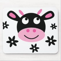 Cute Smiling Cartoon Cow Charity mousepads