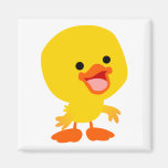 Cute Smiling Cartoon Duckling Magnet magnets