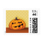 Cute Smiling Cartoon Halloween Pumpkin - Small postage