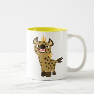 Cute Smiling Cartoon Hyena Magnet Coffee Mug
