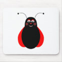 Cute Smiling Ladybug Mousepad