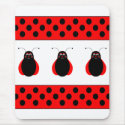 Cute Smiling Ladybug Mousepad