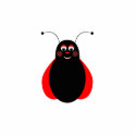 Cute Smiling Ladybug Ornament photo sculptures