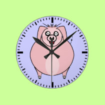 Cute Smiling pig Wall Clock wall clocks