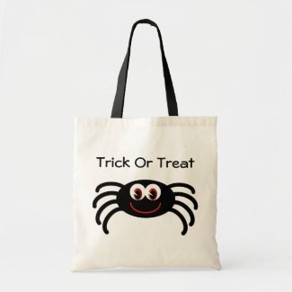 Cute Smiling Spider Trick Or Treat Bag bag