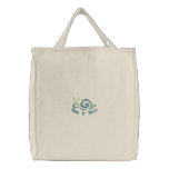 Cute Snail Customizable Tote Bag - Add Text