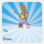 Cute Snail Moving House Gift Tags Stickers