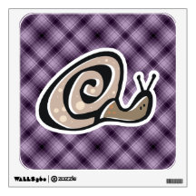 Cute Snail; Purple Wall Skins