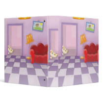cute sneaky lil kitty cat vinyl binders