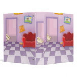 cute sneaky lil kitty cat binders