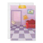 cute sneaky lil kitty cat invitation