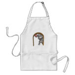 cute sneaky mouse aprons