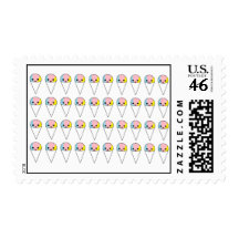 Cute Snow Cones Postage Stamp