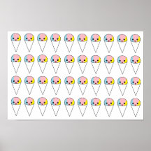 Cute Snow Cones Posters