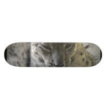 Cute Snow Leopard Skateboard