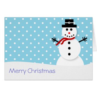 Cute Snowman Christmas Cards