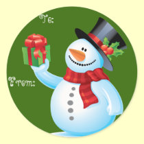 Cute Snowman Christmas Gift tags stickers by kidsonly Cute Snowman Christmas Gift tags stickers