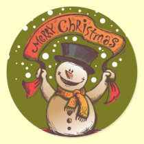 Cute Snowman Christmas stickers by kidsonly Cute Snowman Christmas stickers