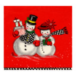 Cute Snowman Couple posters