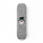 cute snowman face skate decks