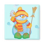 Cute Snowman Magnet for Giving