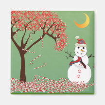 Cute Snowman Magnets
