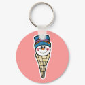 cute snowman snowcone keychains