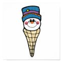 cute snowman snowcone posters by doonidesigns cute snowman snowcone posters